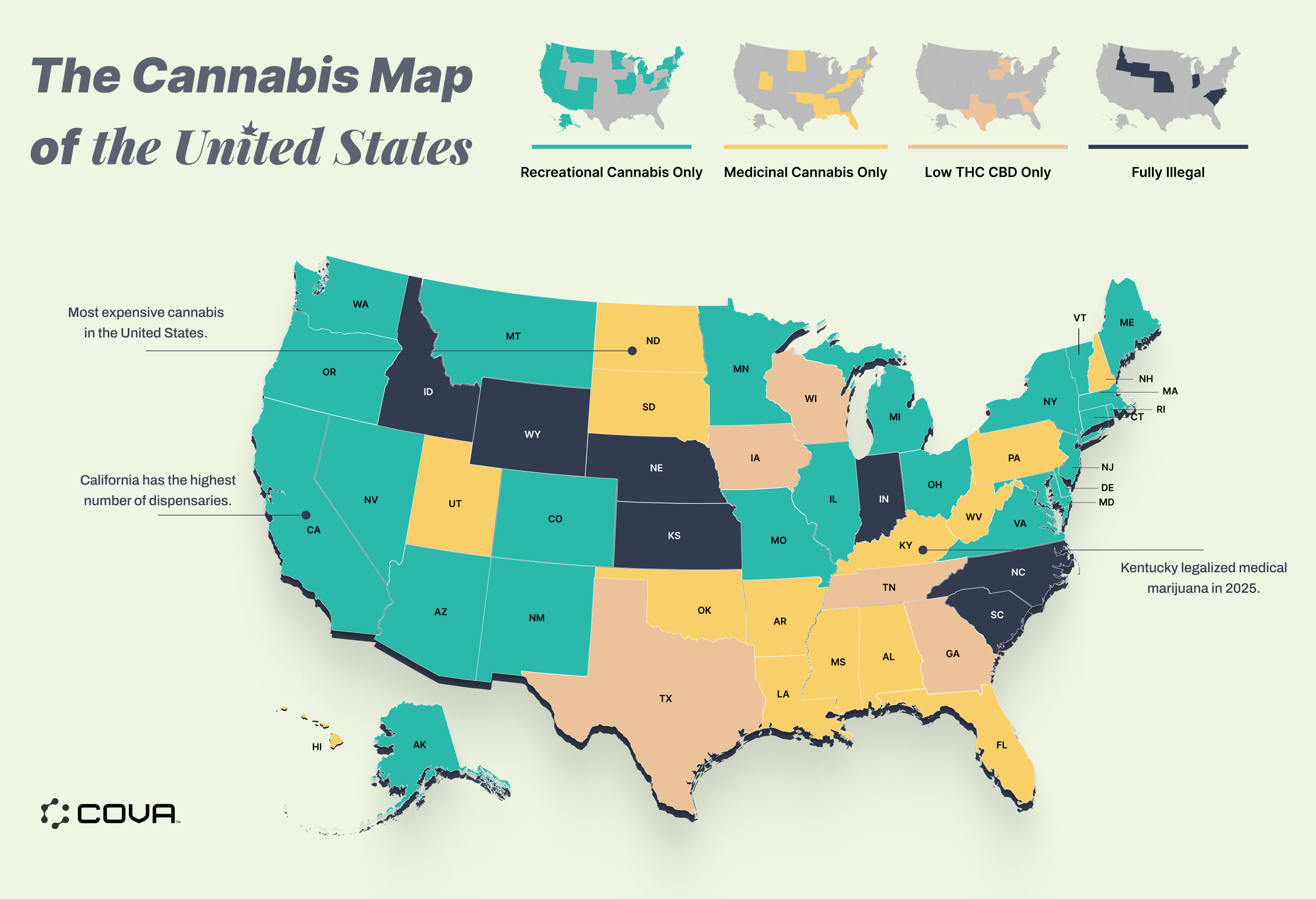2026 Cannabis Legalization Map: Complete Guide to New State Laws and Federal Updates