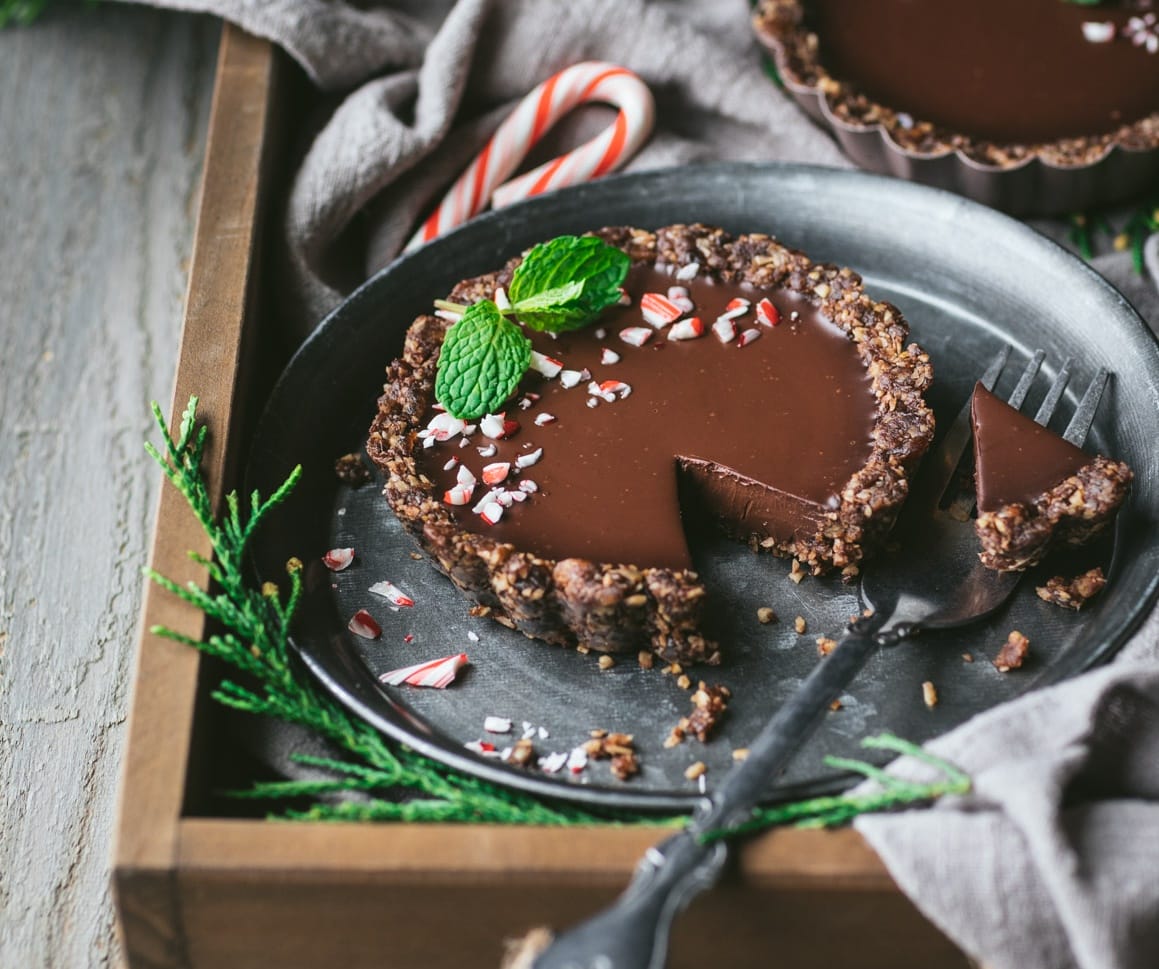 Cannabis chocolate ganache tart