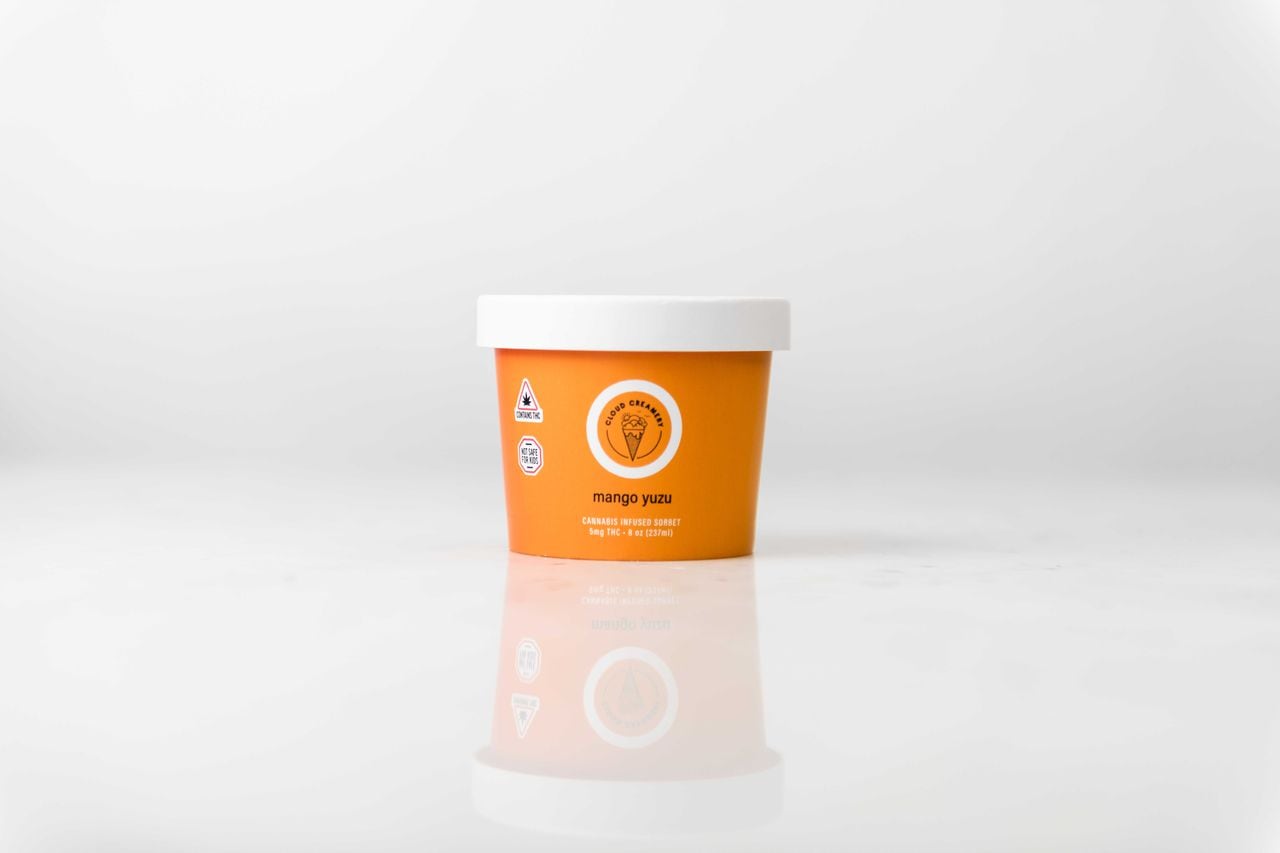 Cannabis-infused sorbet