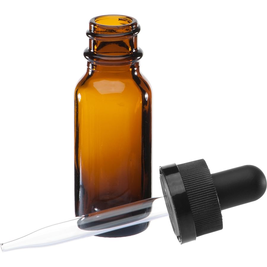 Dropper bottle filled with cannabis tincture