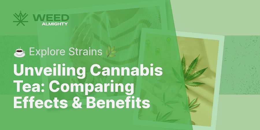 Unveiling Cannabis Tea: Comparing Effects & Benefits - ☕ Explore Strains 🌿