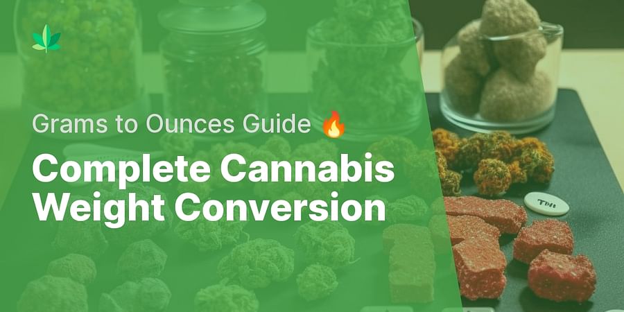 Complete Cannabis Weight Conversion - Grams to Ounces Guide π₯