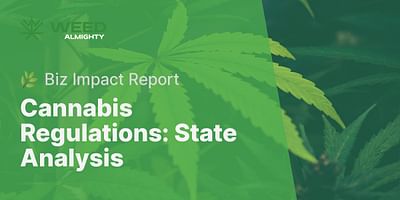 Cannabis Regulations: State Analysis - 🌿 Biz Impact Report