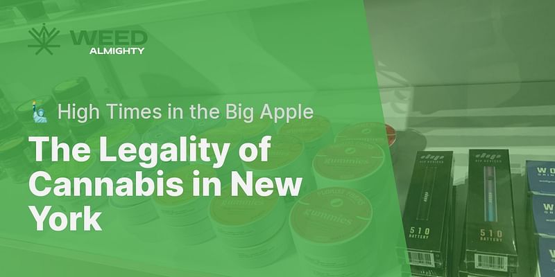 The Legality of Cannabis in New York - 🗽 High Times in the Big Apple