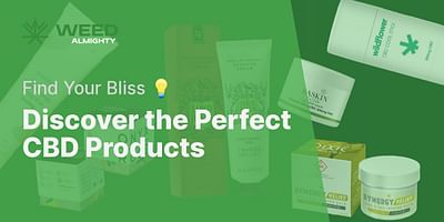 Discover the Perfect CBD Products - Find Your Bliss 💡