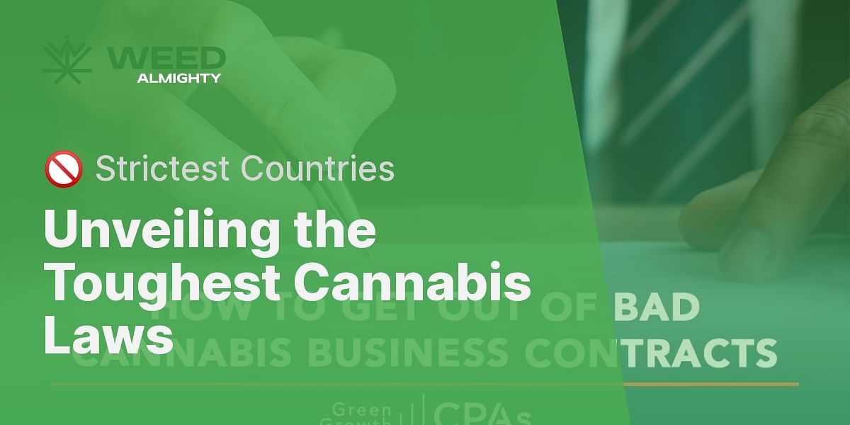 What countries have the strictest laws against smoking cannabis?