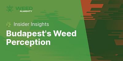 Budapest's Weed Perception - 🌿 Insider Insights