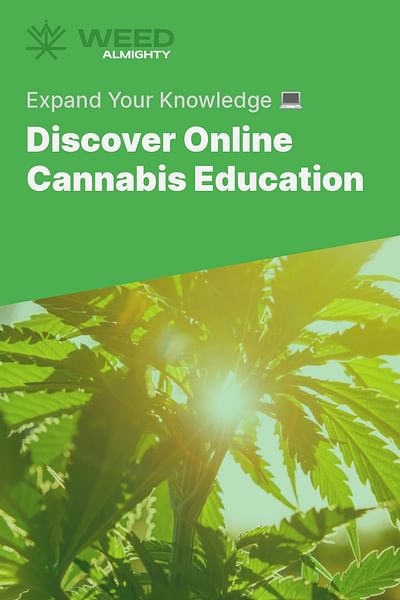 Discover Online Cannabis Education - Expand Your Knowledge 💻