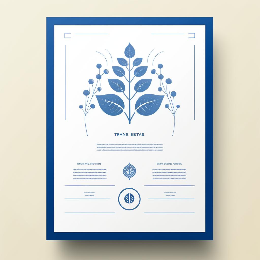 Marketing plan document with cannabis leaf icon
